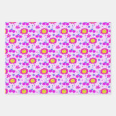 Ästhetische Trippy Psychedelic Y2K Cherry Daisy Geschenkpapier Set (Vorderseite 2)