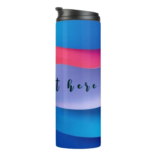 Ästhetische Tumoren mit Kubatentext Thermosbecher (Nach rechts gedreht)