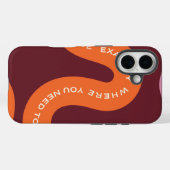 Ästhetische Typografie Case-Mate iPhone Hülle (Rückseite (Horizontal))