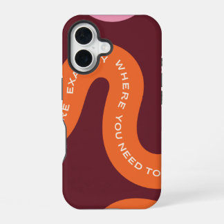 Ästhetische Typografie iPhone 16 Hülle