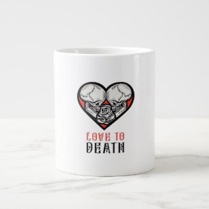 Ästhetische Valentine bis zum Tod machen uns Teil Jumbo-Tasse