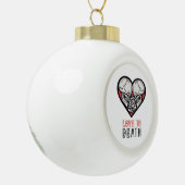 Ästhetische Valentine bis zum Tod machen uns Teil Keramik Kugel-Ornament (Links)