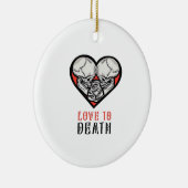Ästhetische Valentine bis zum Tod machen uns Teil Keramik Ornament (Rechts)