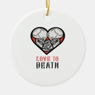 Ästhetische Valentine bis zum Tod machen uns Teil Keramik Ornament