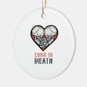 Ästhetische Valentine bis zum Tod machen uns Teil Keramik Ornament (Links)