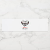 Ästhetische Valentine bis zum Tod machen uns Teil Wasserflaschenetikett (Einzelnes Label)