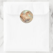 Ästhetische Valentinstage Runder Aufkleber (Tasche)