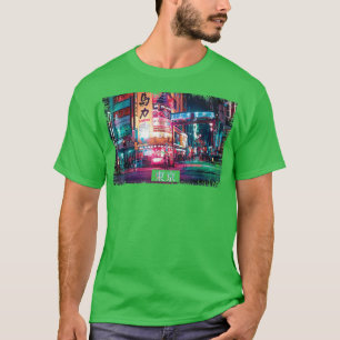 Ästhetische Vaporwave Japan 80er 90s Meme Tokyo 48 T-Shirt