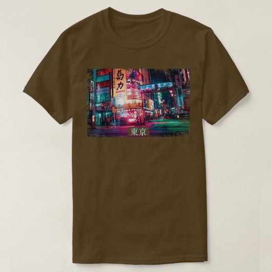 Ästhetische Vaporwave Japan 80er 90s Meme Tokyo T-Shirt (Design vorne)