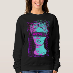 Ästhetische Vaporwave Japanische Büste Griechische Sweatshirt