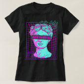Ästhetische Vaporwave Japanische Büste Griechische T-Shirt (Design vorne)