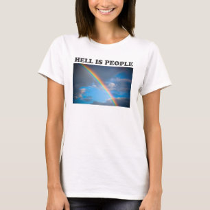 Ästhetische Vintage Hölle ist Menschen Rainbow Ret T-Shirt