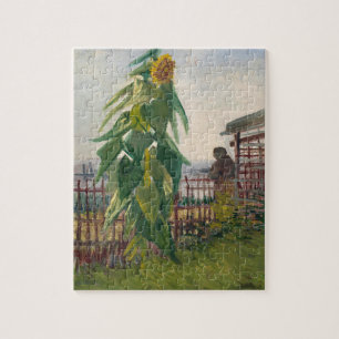 Ästhetische Vintage-Kunst Van Gogh Sonnenblumengar Puzzle