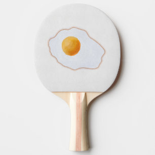Ästhetische Wasserfarbe Spiegelei Minimalistische Tischtennis Schläger