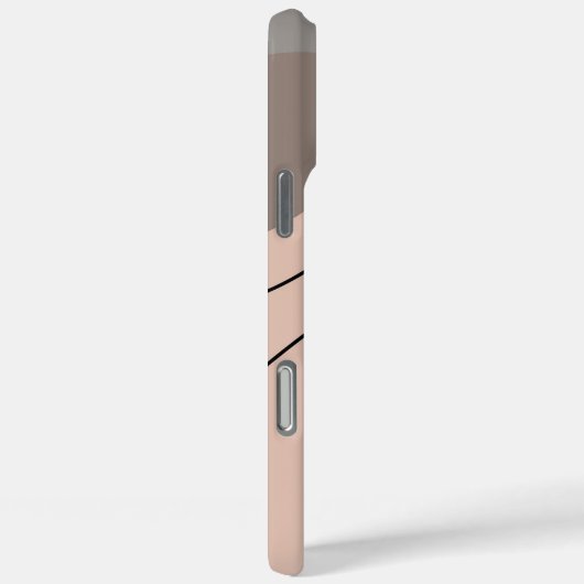 Ästhetische Wavy Abstrakt Art Neutral Phone Case (Rückseite / Rechts)