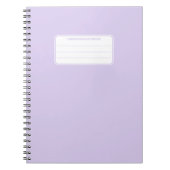 Ästhetische weiche Pastell-Einfarb-Komposition Notizblock (Vorderseite)