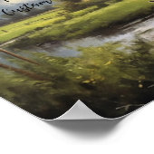 Ästhetische Weide im Bauernhof - individuelles Ang Poster (Ecke)