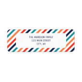 Ästhetische Weihnachts Retro Streifen farbenfrohe  (Vorne)