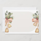 Ästhetische Weihnachtsdusche Einladung (Rückseite)