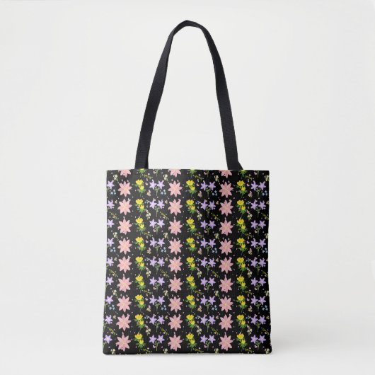 Ästhetische Wildblumen-Botanik-Muster-Tasche  Tasche (Vorderseite)