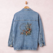 Ästhetische Wilde Blume Vintages botanisches Desig Jeansjacke (Hangar)