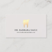 Ästhetische Zahnärztin Saubere Minimal Zahnersatz Visitenkarte (Vorderseite)