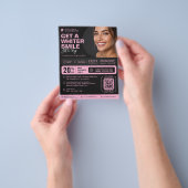 Ästhetische Zahnheilkunde Rosa Schwarze Kosmetisch Flyer (Gruppe)