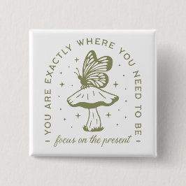 Ästhetische Zitate aus Cotattore-Schmetterling-Pil Button