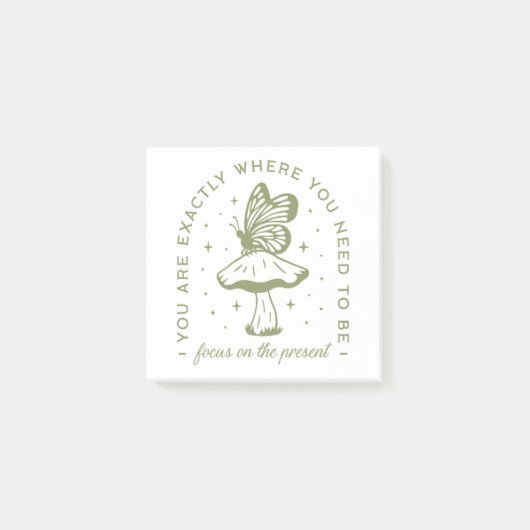 Ästhetische Zitate aus Cotattore-Schmetterling-Pil Post-it Klebezettel (Vorderseite)