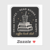 Ästhetische Zitate der Gruppe "Kaffee lesen" Aufkleber (Blatt)