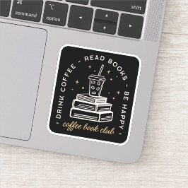 Ästhetische Zitate der Gruppe "Kaffee lesen" Aufkleber