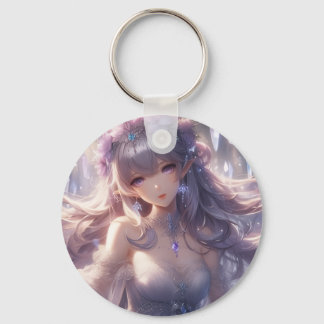 Ästhetischer Anime-Charakter-Aluminium-Schlüsselan Schlüsselanhänger