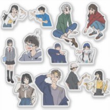 Ästhetischer Anime-Junge & Mädchen-Casual-Outfit-V