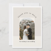 Ästhetischer Bilderrahmen Hochzeit Danke Karte (Vorderseite)
