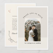Ästhetischer Bilderrahmen Hochzeit Danke Karte (Vorne/Hinten)