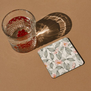 Ästhetischer Blumen- Getränkeuntersetzer