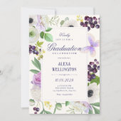 Ästhetischer Blumenabschluss Einladung (Vorderseite)