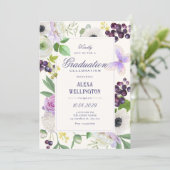 Ästhetischer Blumenabschluss Einladung (Stehend Vorderseite)
