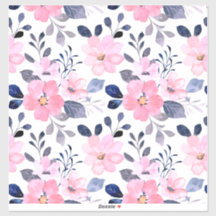 Ästhetischer Blumenaufkleber | Minimalistisches De