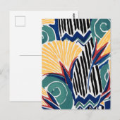 Ästhetischer Blumenmusterhintergrund Postkarte (Vorne/Hinten)