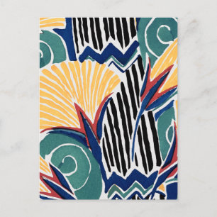 Ästhetischer Blumenmusterhintergrund Postkarte