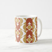ästhetischer bohischer Stil bunt geometrisch Muste Kaffeetasse (VorderseiteRechts)