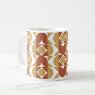 ästhetischer bohischer Stil bunt geometrisch Muste Kaffeetasse