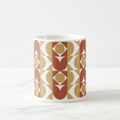 ästhetischer bohischer Stil bunt geometrisch Muste Kaffeetasse (Mittel)