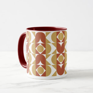 ästhetischer bohischer Stil bunt geometrisch Muste Tasse