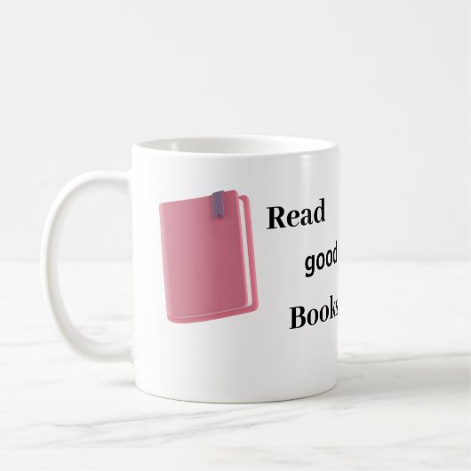 Ästhetischer Buchliebhaber-Kaffeebecher | nur noch Kaffeetasse (Links)