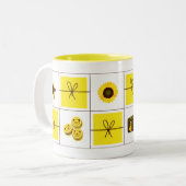 Ästhetischer Coquette-Becher Zweifarbige Tasse (Vorderseite Links)