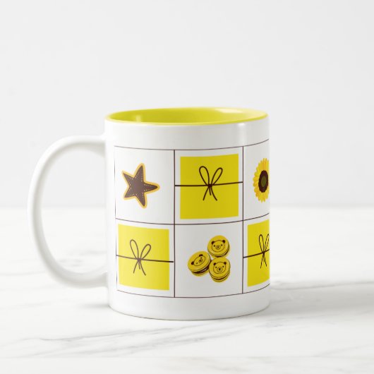 Ästhetischer Coquette-Becher Zweifarbige Tasse (Links)