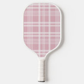 Ästhetischer Country Club Pink Streifen Kariert Mo Pickleball Schläger (Rückseite)