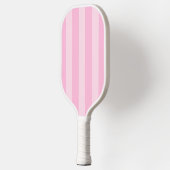 Ästhetischer Country Club Pink Streifen Monogramm  Pickleball Schläger (Links)